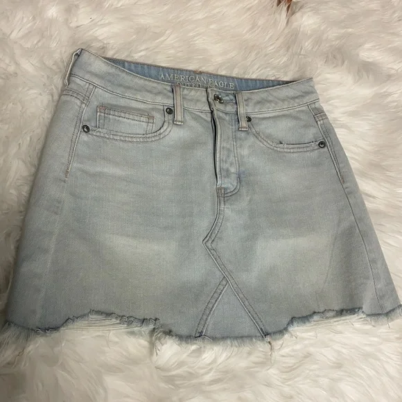 AE, NWOT HEMP DENIM MINI SKIRT, NWOT - Picture 2 of 6